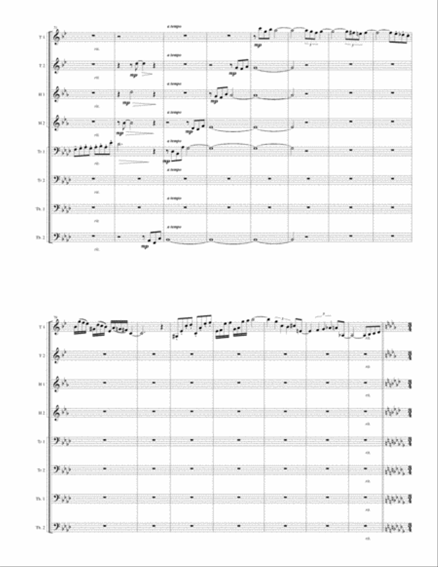 Fantasy for Brass Brass Ensemble scores gallery preview page 6
