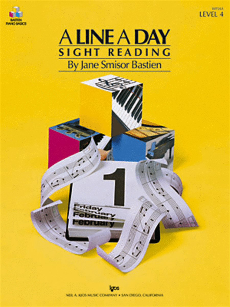 A Line a Day Sight Reading, Level 4 Piano Method scores gallery preview page 1
