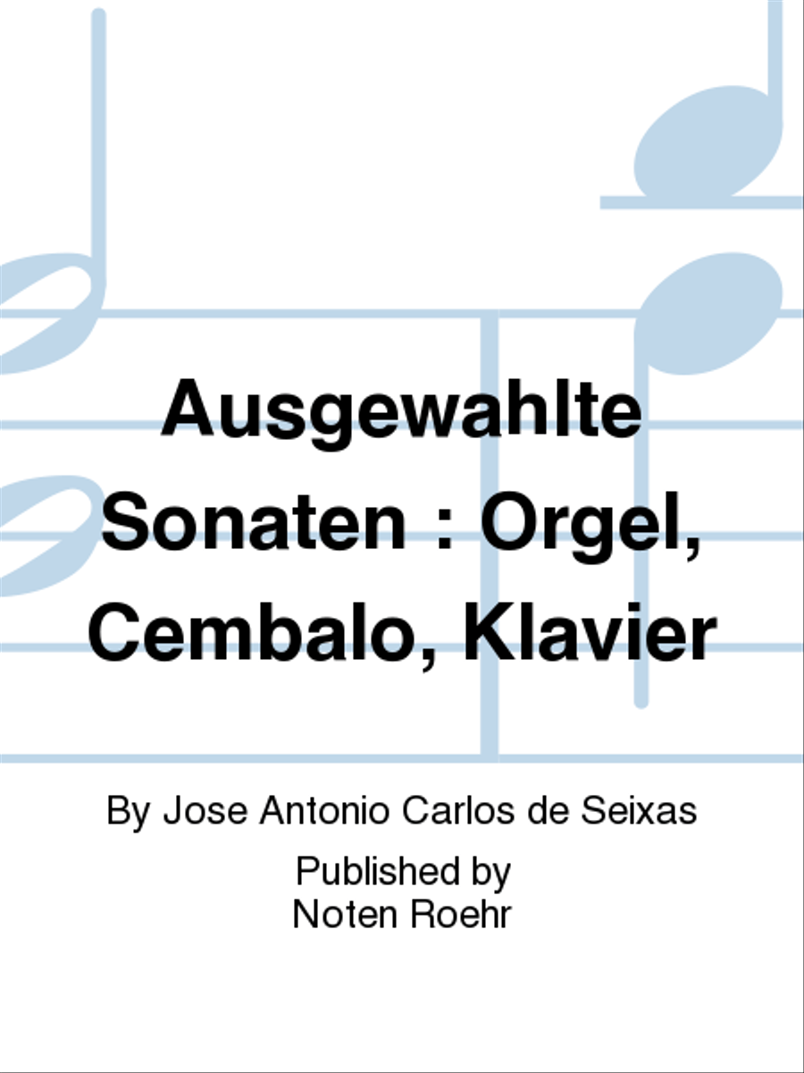 Ausgewählte Sonaten Harpsichord scores gallery preview page 1