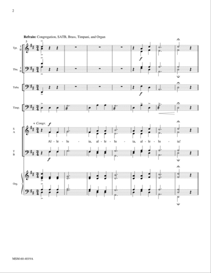 The Strife is O'er Choir scores gallery preview page 2