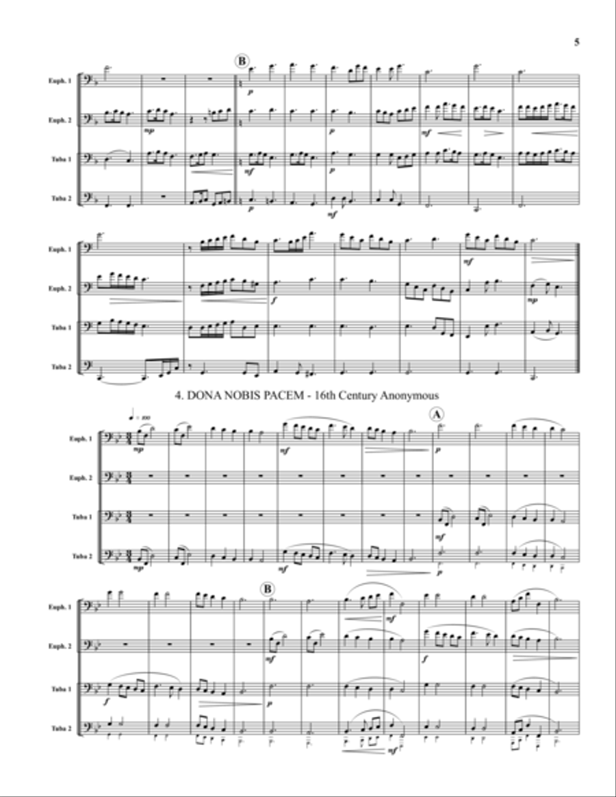 Six Christmas Quartets EETT scores gallery preview page 5