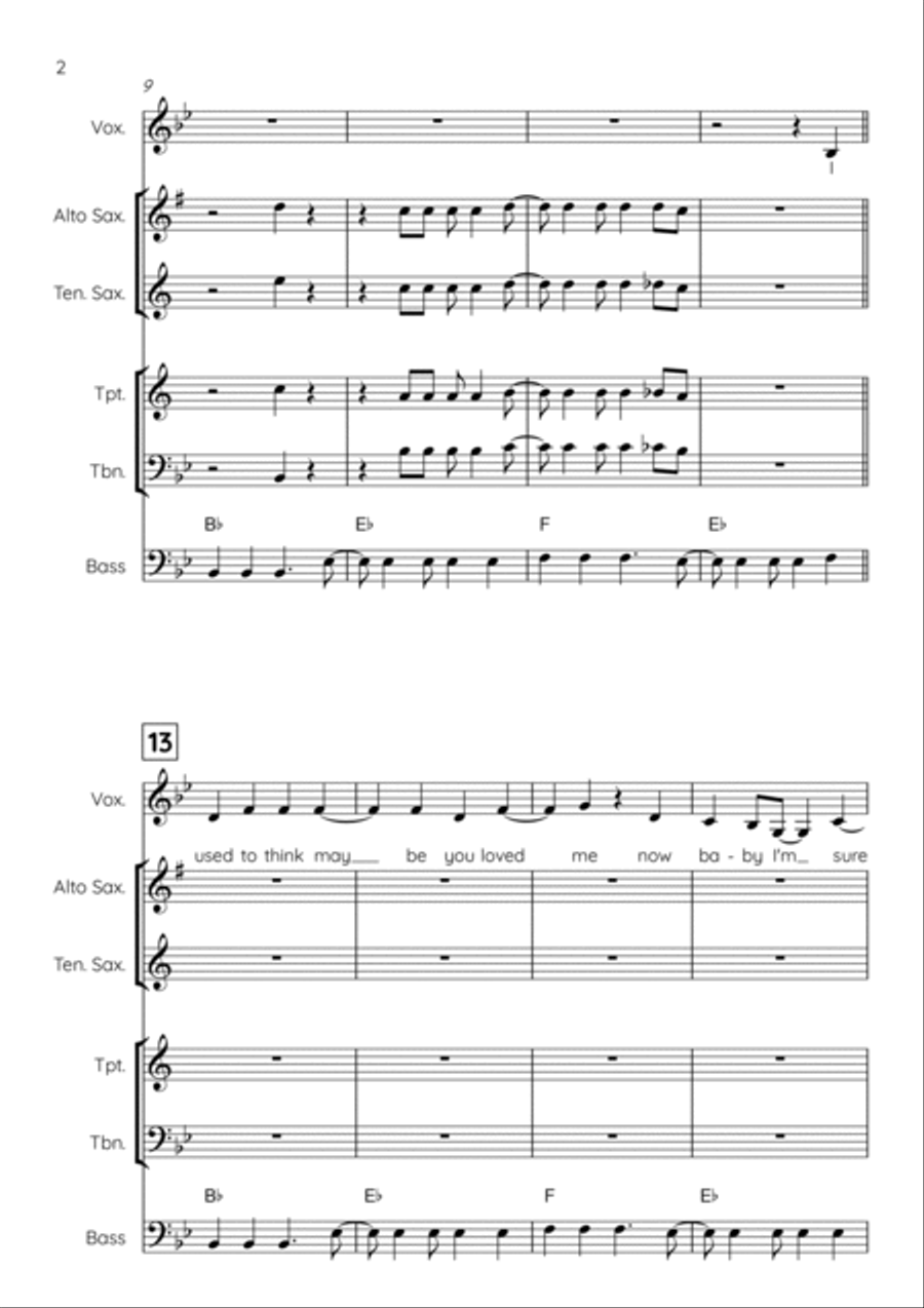 Walking On Sunshine Walking On Sunshine Voice scores gallery preview page 4
