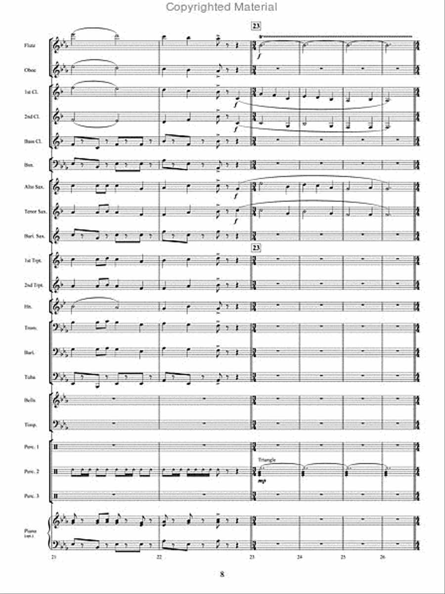 The Twelve Songs of Christmas Concert Band scores gallery preview page 7