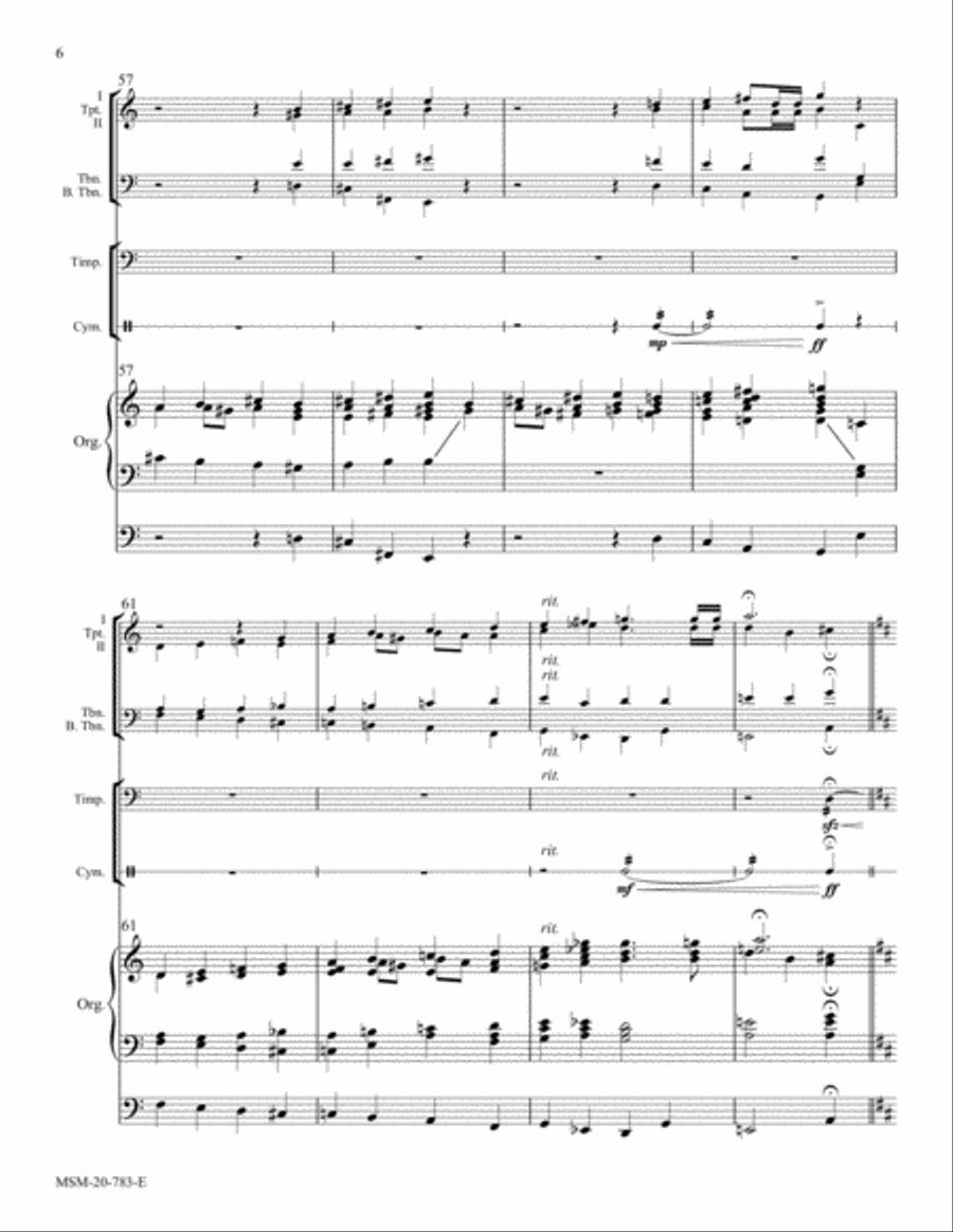 Rejoice, the Lord Is King Choir scores gallery preview page 6