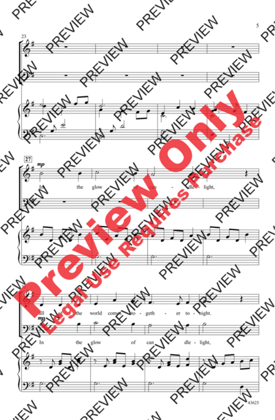 Candlelight Canon 3-Part scores gallery preview page 4