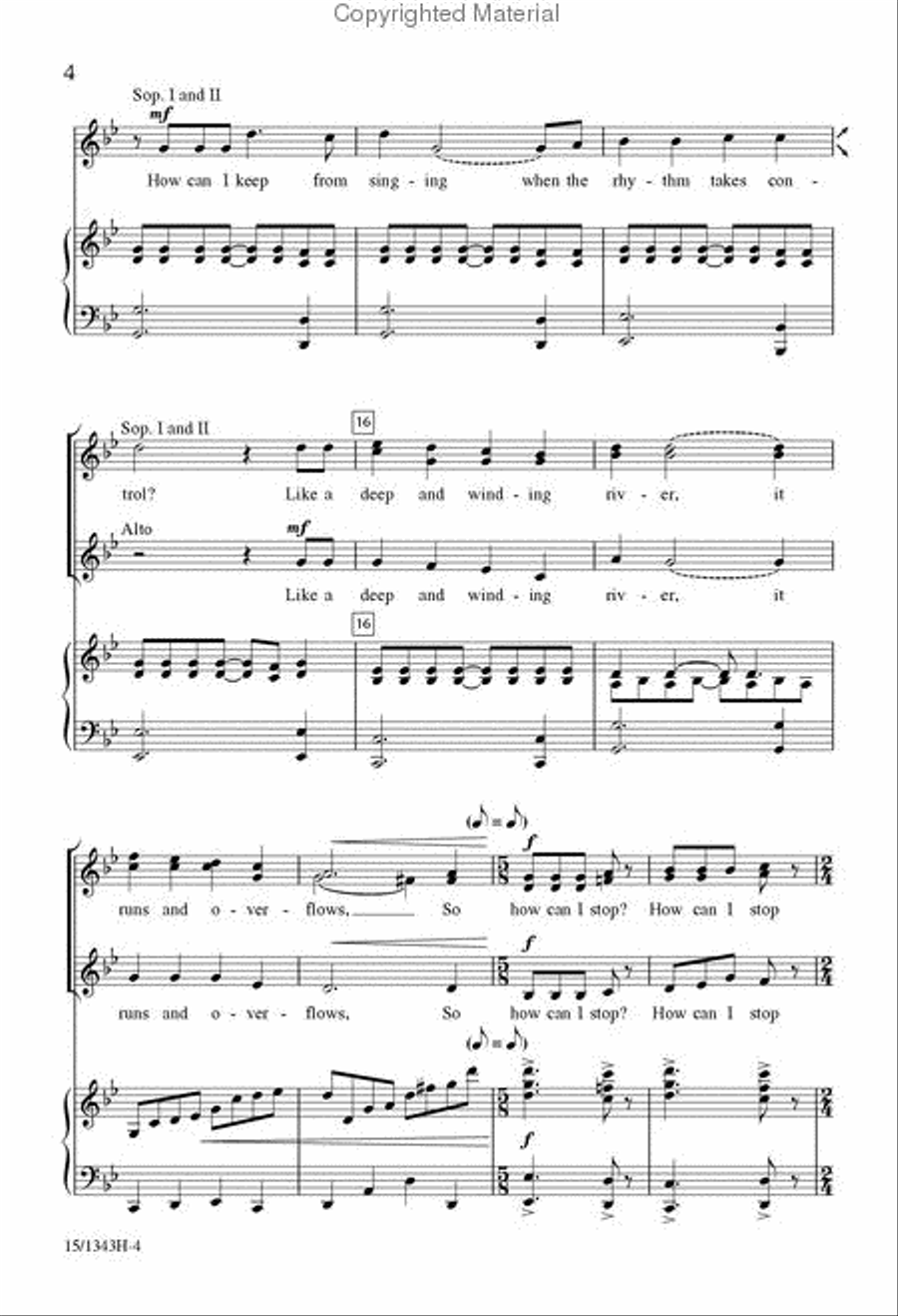 How Can I Stop Singing My Song? SSA scores gallery preview page 3