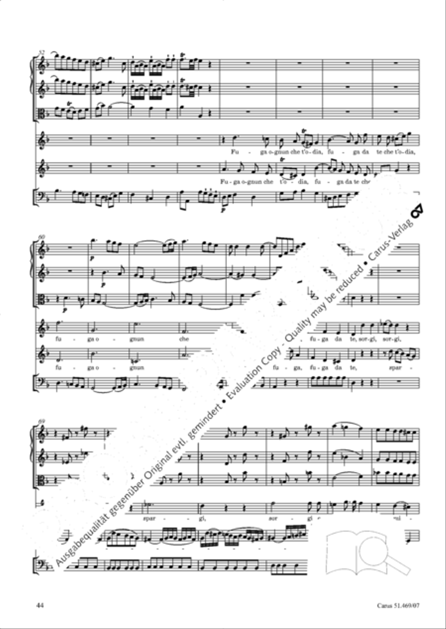 Davide penitente 4-Part scores gallery preview page 57