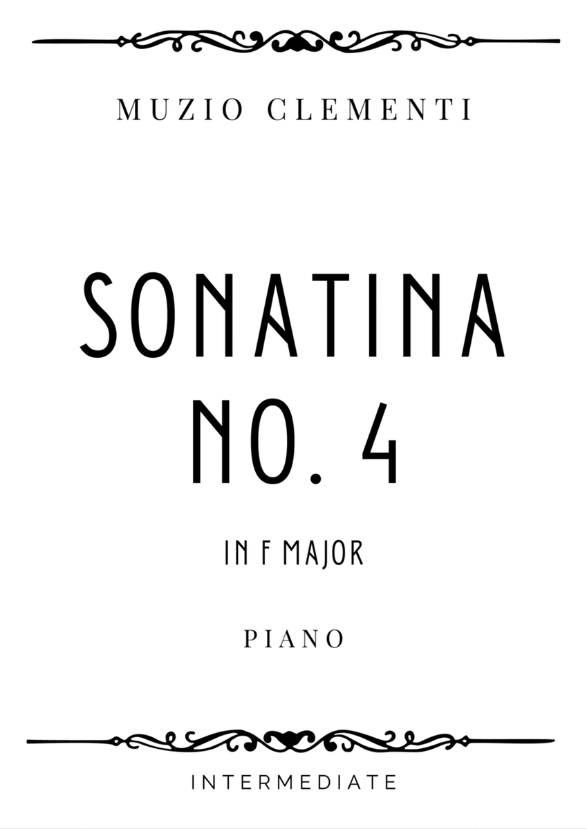 Clementi - Sonatina No.4 in F Major - Intermediate image number null