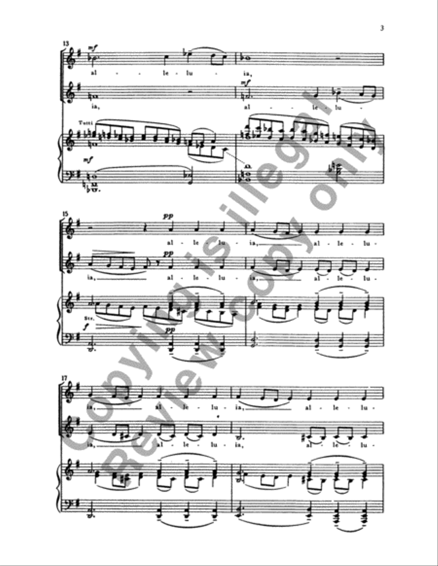 Alleluia, Amen Alleluia, Amen SSAA scores gallery preview page 5