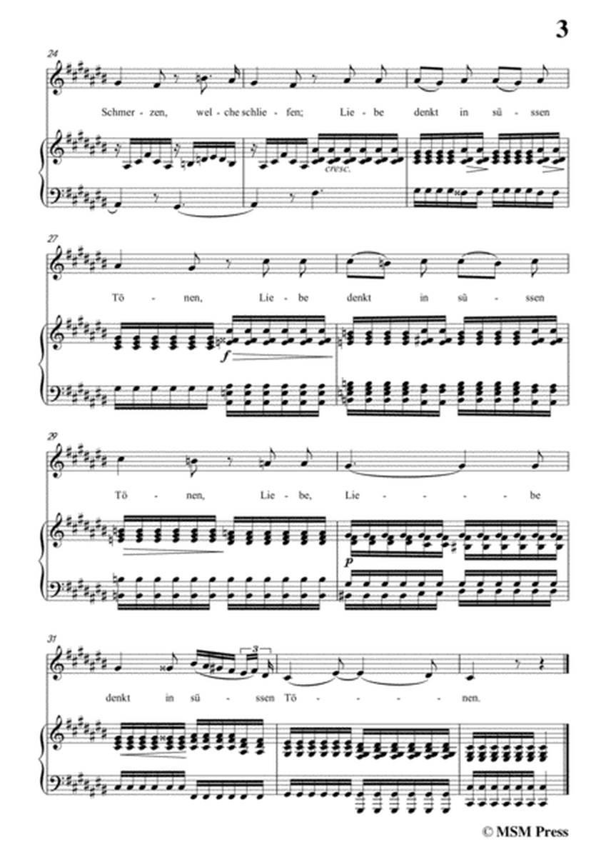 Schubert-Sprache der Liebe,Op.115 No.3,in C sharp Major,for Voice&Piano image number null