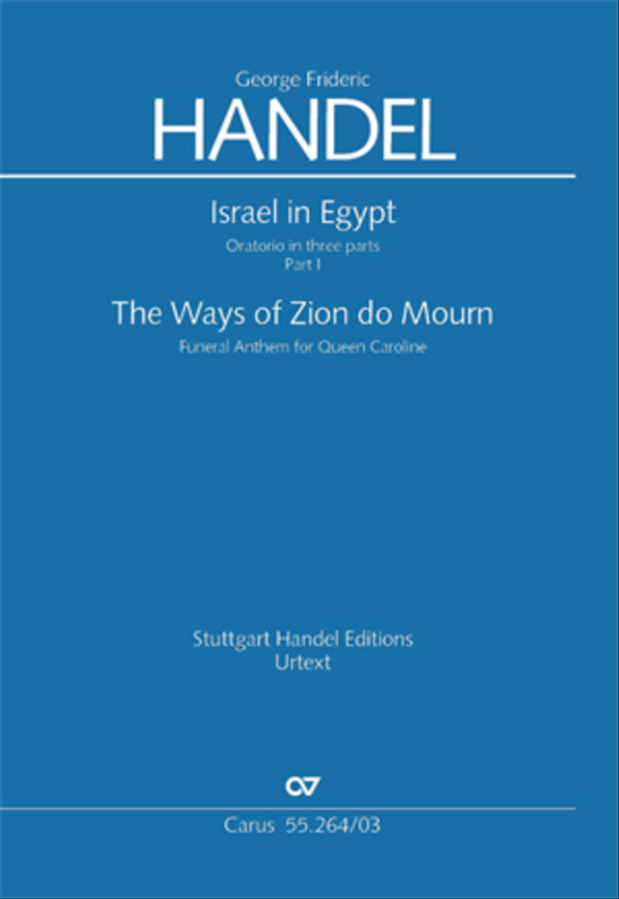 Israel in Egypt - Part I Israel in Egypt - Part I 4-Part scores gallery preview page 1