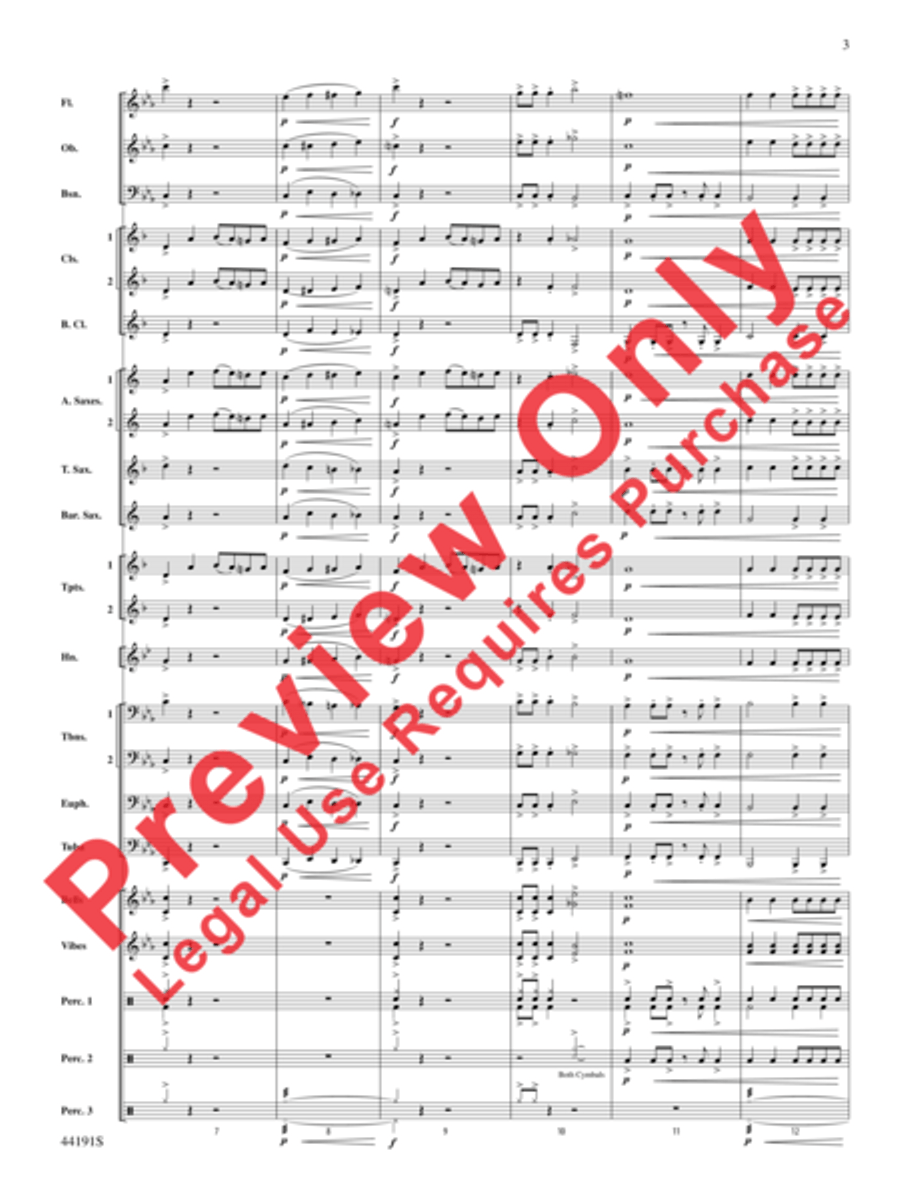 Fireball! Concert Band scores gallery preview page 4
