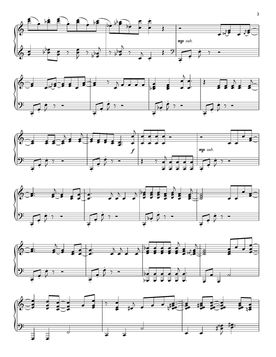 You're Welcome (from Moana) Piano Solo scores gallery preview page 3