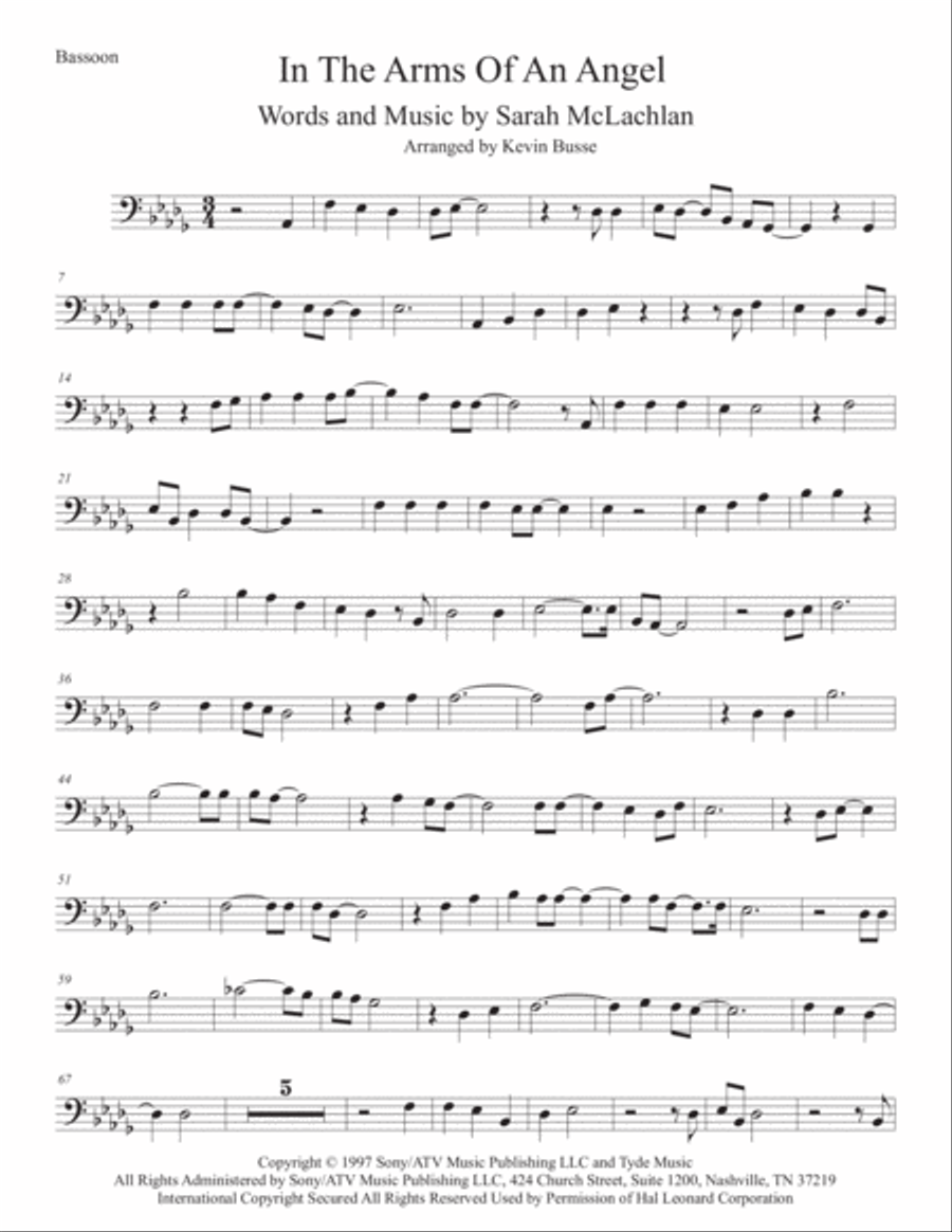 Angel Bassoon Solo scores gallery preview page 1