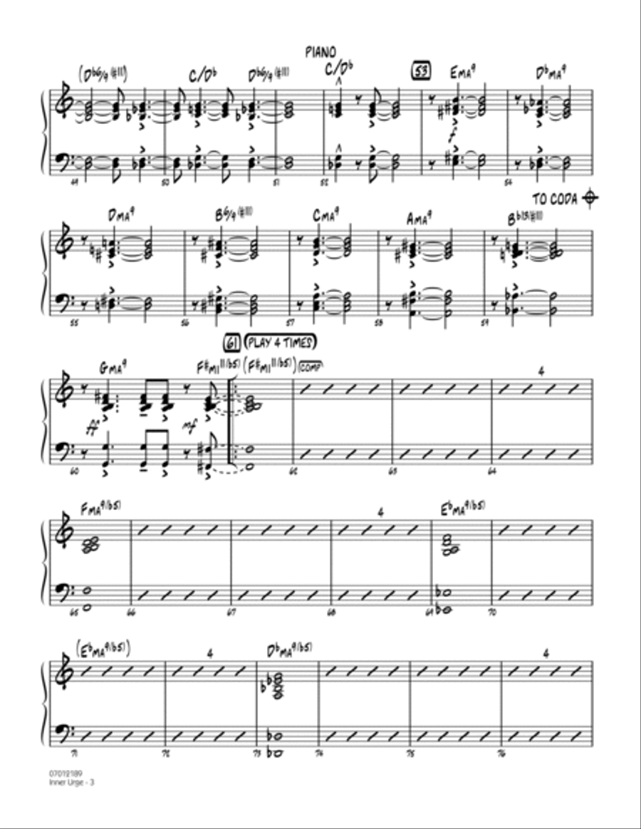 Inner Urge - Piano Piano scores gallery preview page 3