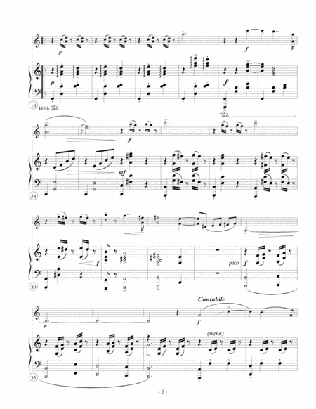 "She Dances" (Grieg) arranged for violin and piano SCORE