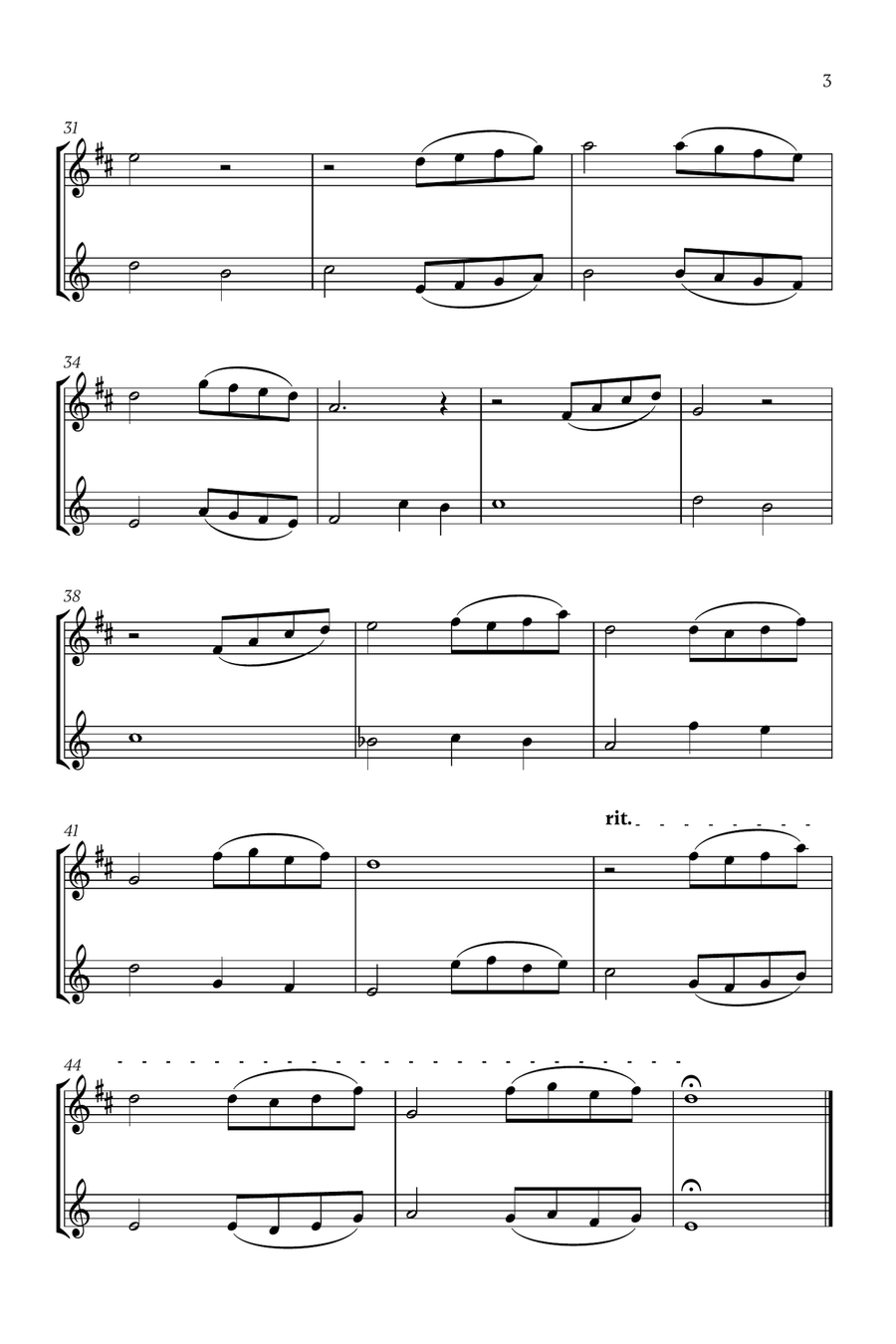 Beauty And The Beast Woodwind Duet scores gallery preview page 3