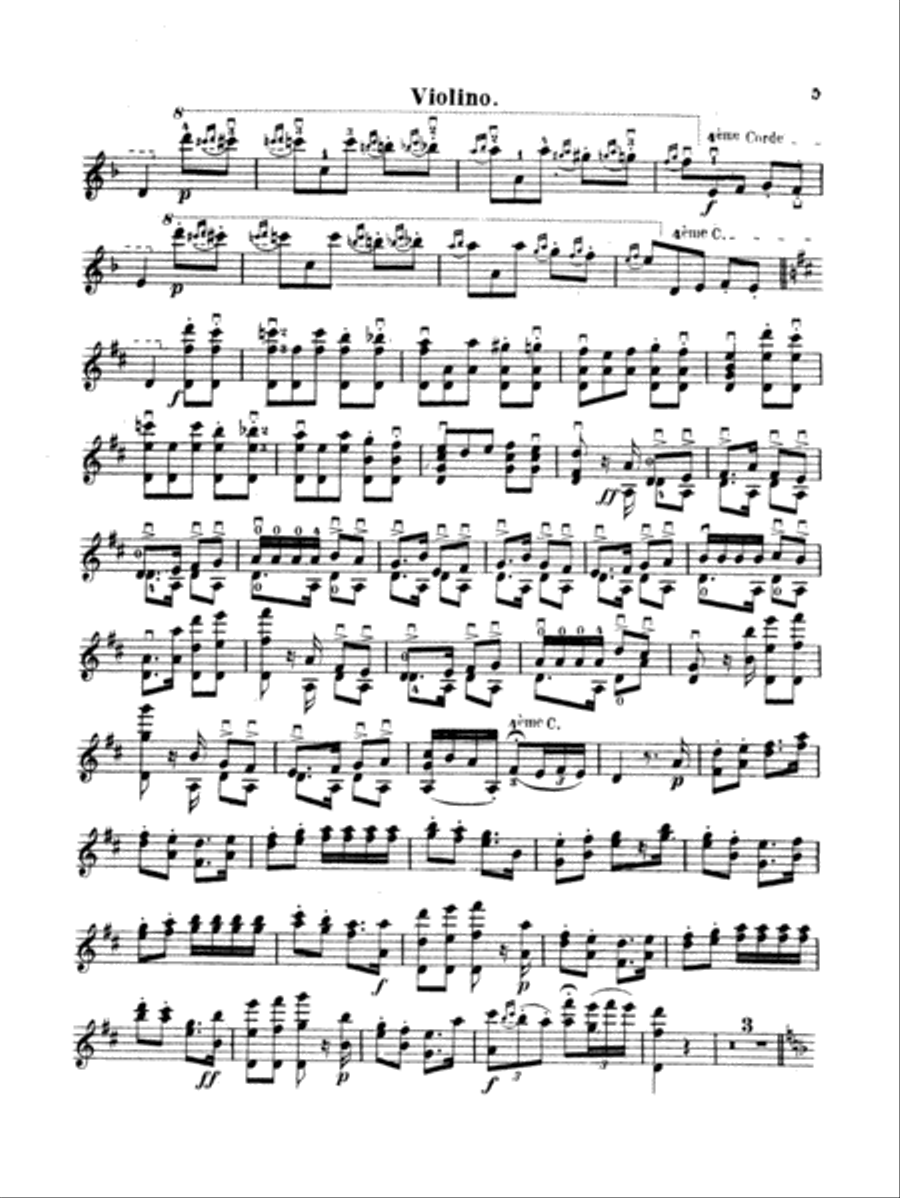 Sarasate: Carmen Fantasy, Op. 25 Violin scores gallery preview page 5