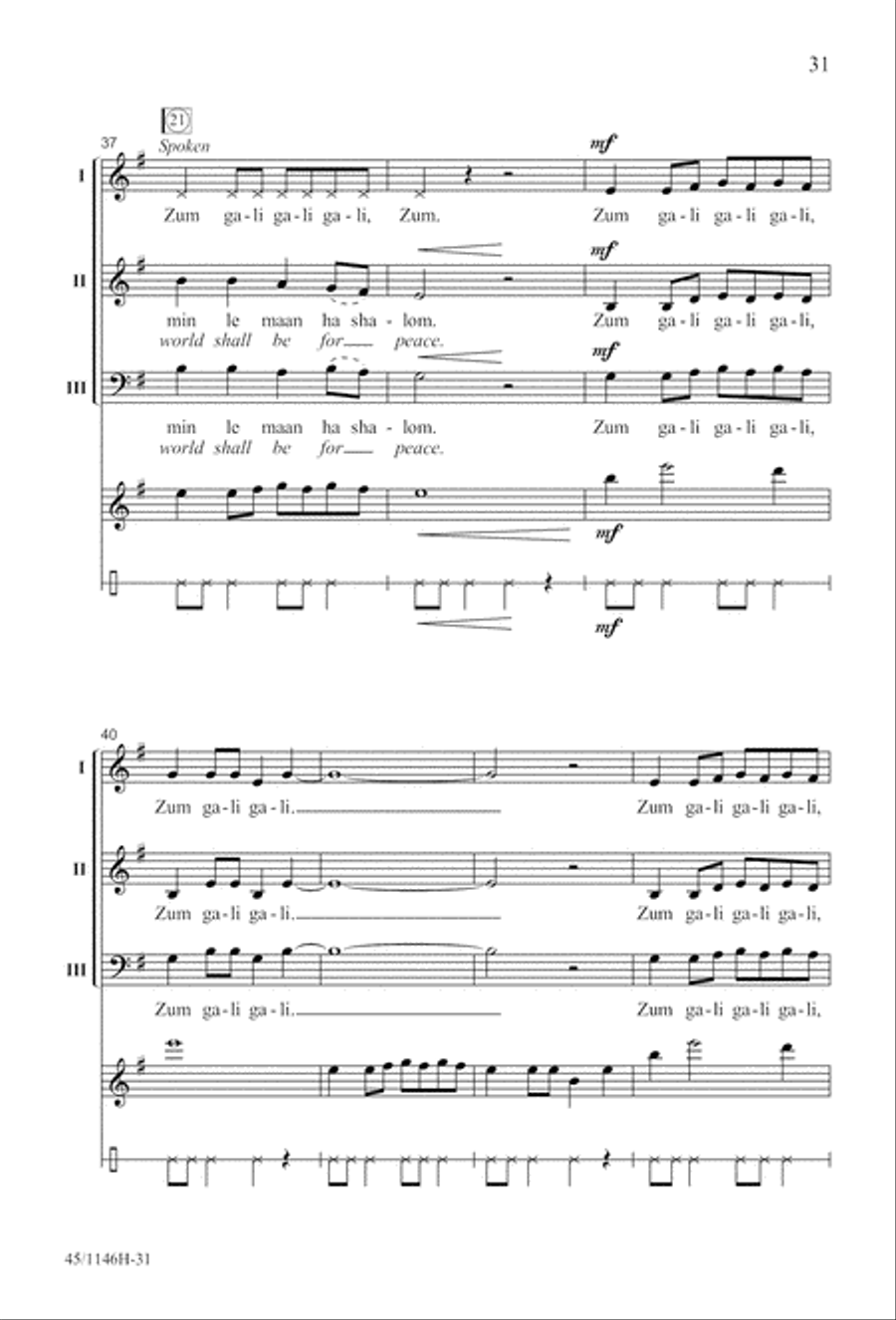 We Sing the World Around We Sing the World Around Choir scores gallery preview page 31