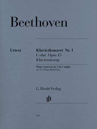 Book cover for Concerto for Piano and Orchestra C Major Op. 15, No. 1
