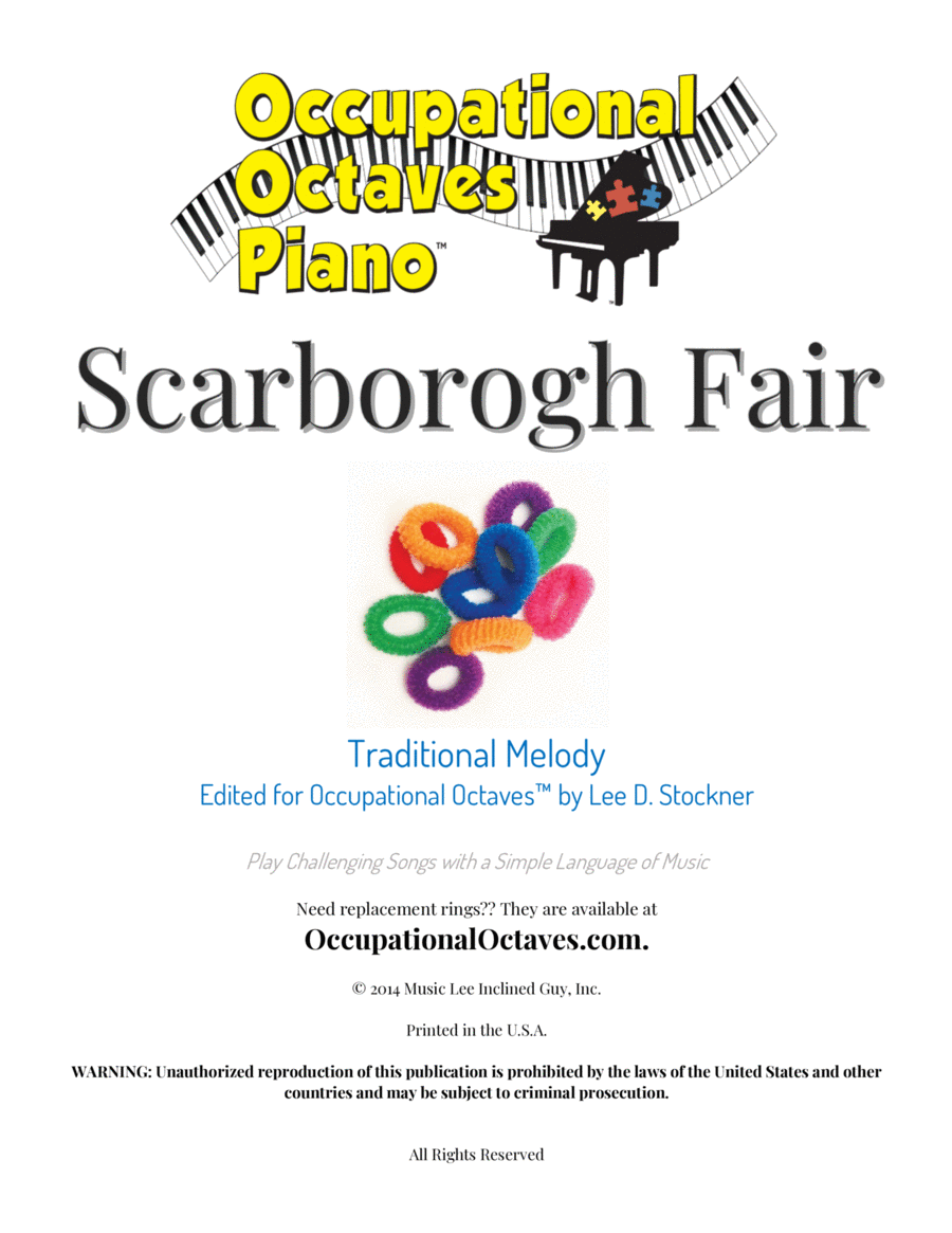 Scarborough Fair Piano Solo scores gallery preview page 1