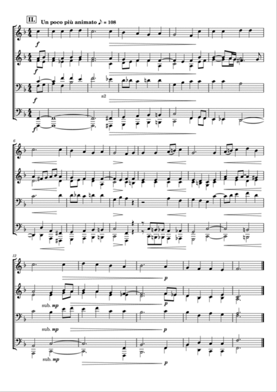 Now thank we all our God/Nun danket alle Gott Brass Ensemble scores gallery preview page 2