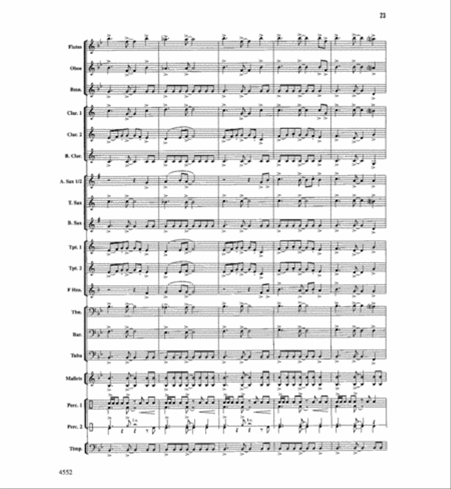 The Light Of Dawn Concert Band scores gallery preview page 22