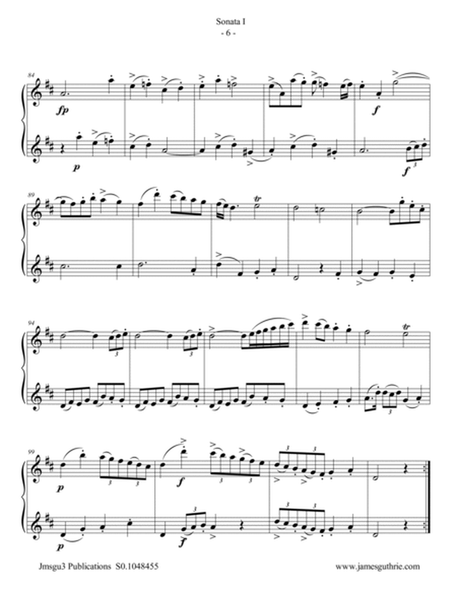 Sammartini: Sonata Op.1 No.1 for Oboe Duo image number null