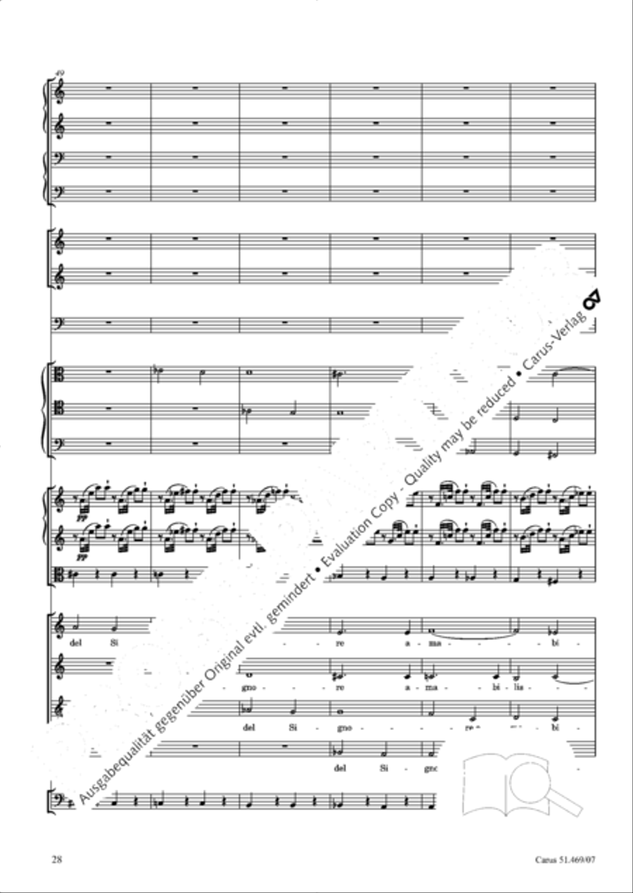 Davide penitente 4-Part scores gallery preview page 41
