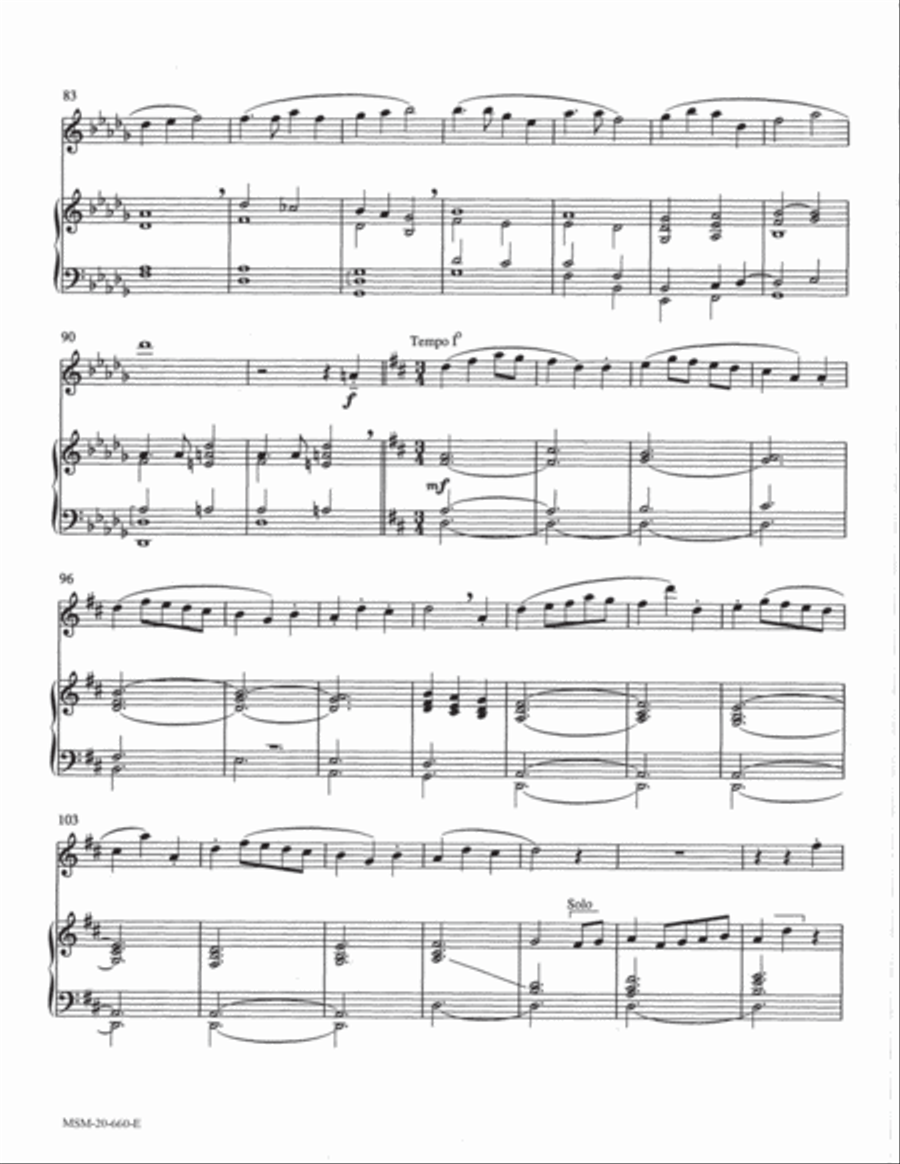 A Thanksgiving Prelude for Flute and Organ Flute Solo scores gallery preview page 4