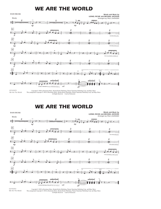 Book cover for We Are The World - Multiple Bass Drums