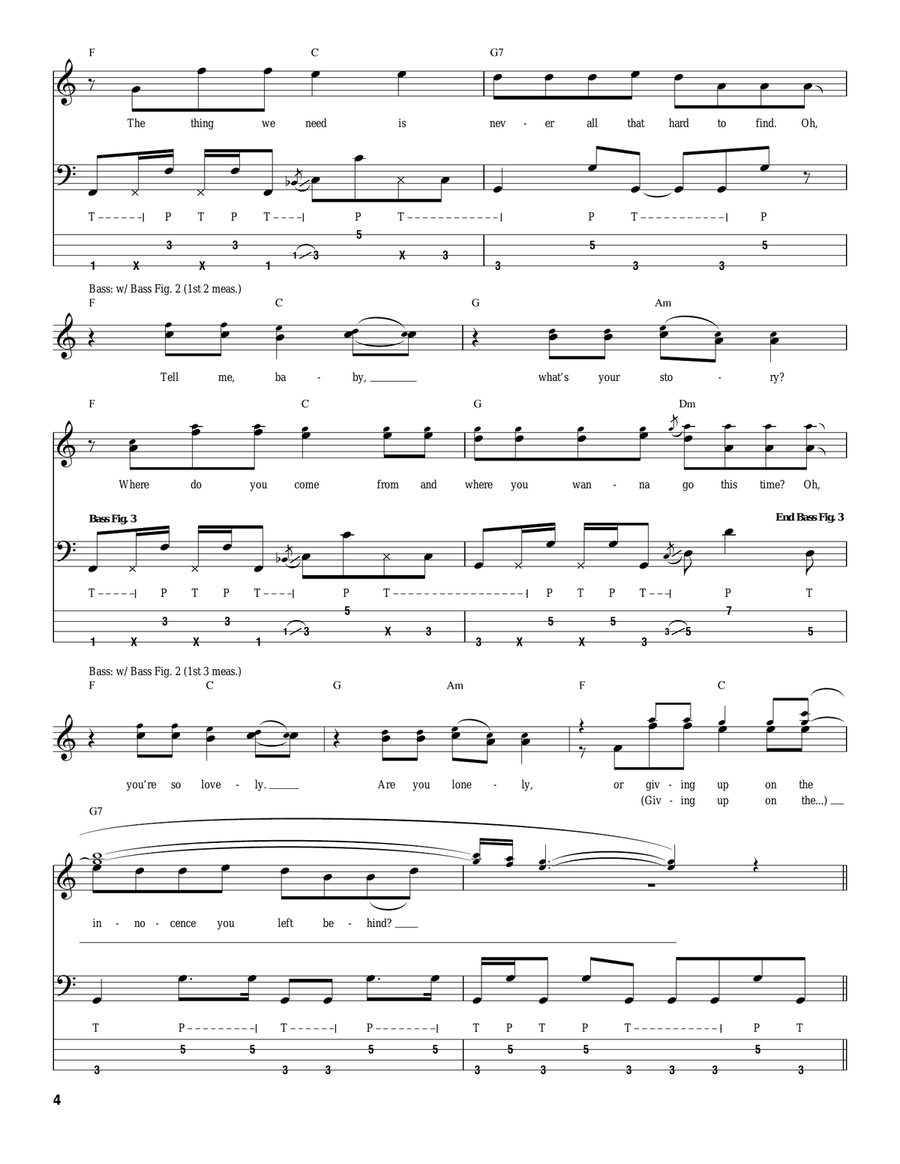 Tell Me Baby Acoustic Guitar scores gallery preview page 4