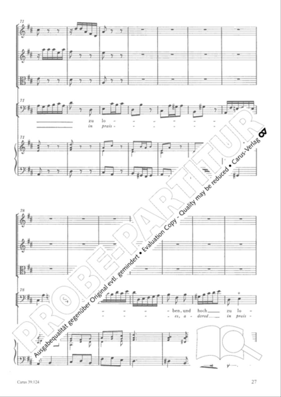 Sing to the Lord a new song (Singet dem Herrn ein neues Lied) 4-Part scores gallery preview page 28