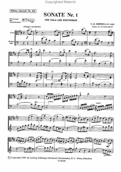 Sonate Nr. 1 D-Dur