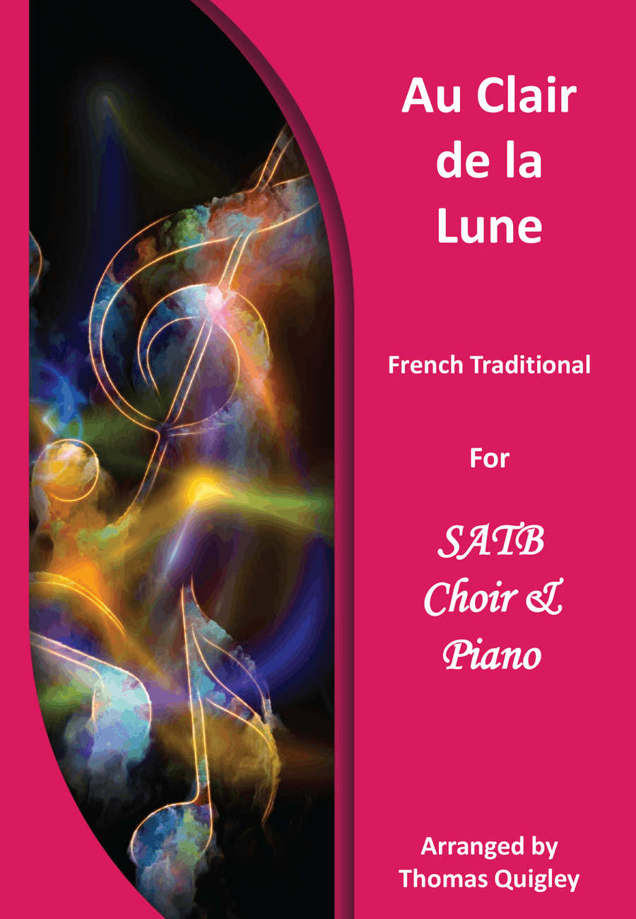 Au Claire de la Lune 4-Part scores gallery preview page 1