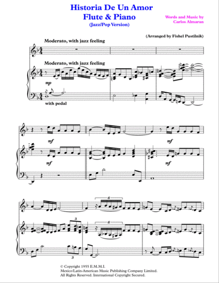 Historia De Un Amor Flute Solo scores gallery preview page 2