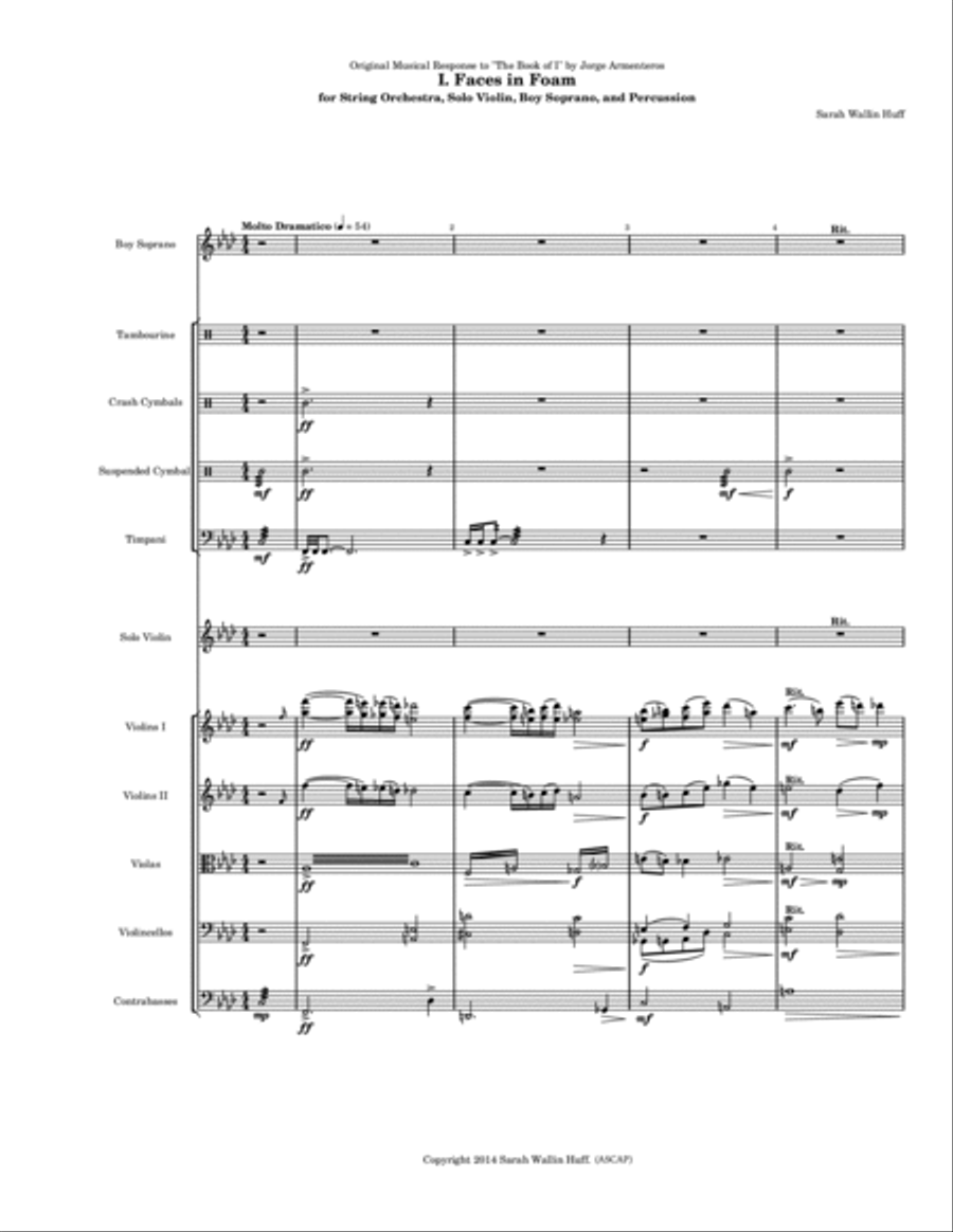 Musical Response Suite for The Book of I (from the Original Soundtrack): SCORE Double Bass scores gallery preview page 4
