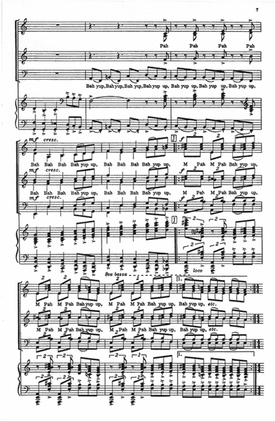 Blue Rondo A La Turk - SATB Parts Only 4-Part scores gallery preview page 6