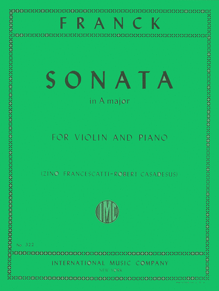 Book cover for Sonata In A Major