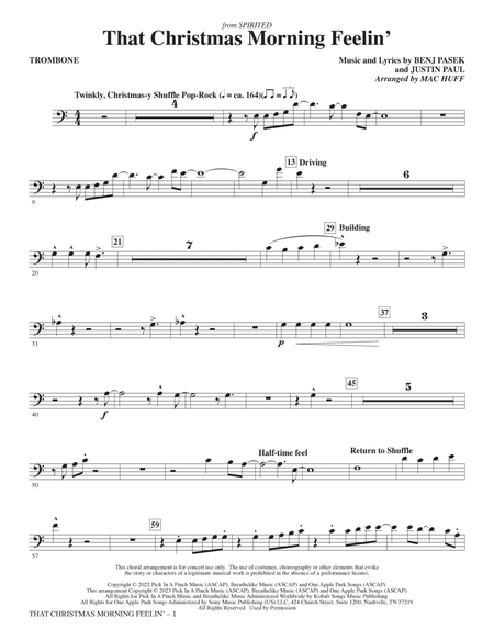 That Christmas Morning Feelin' (arr. Mac Huff) - Trombone