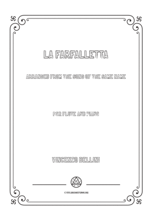 Bellini-La farfalletta,for Flute and Piano