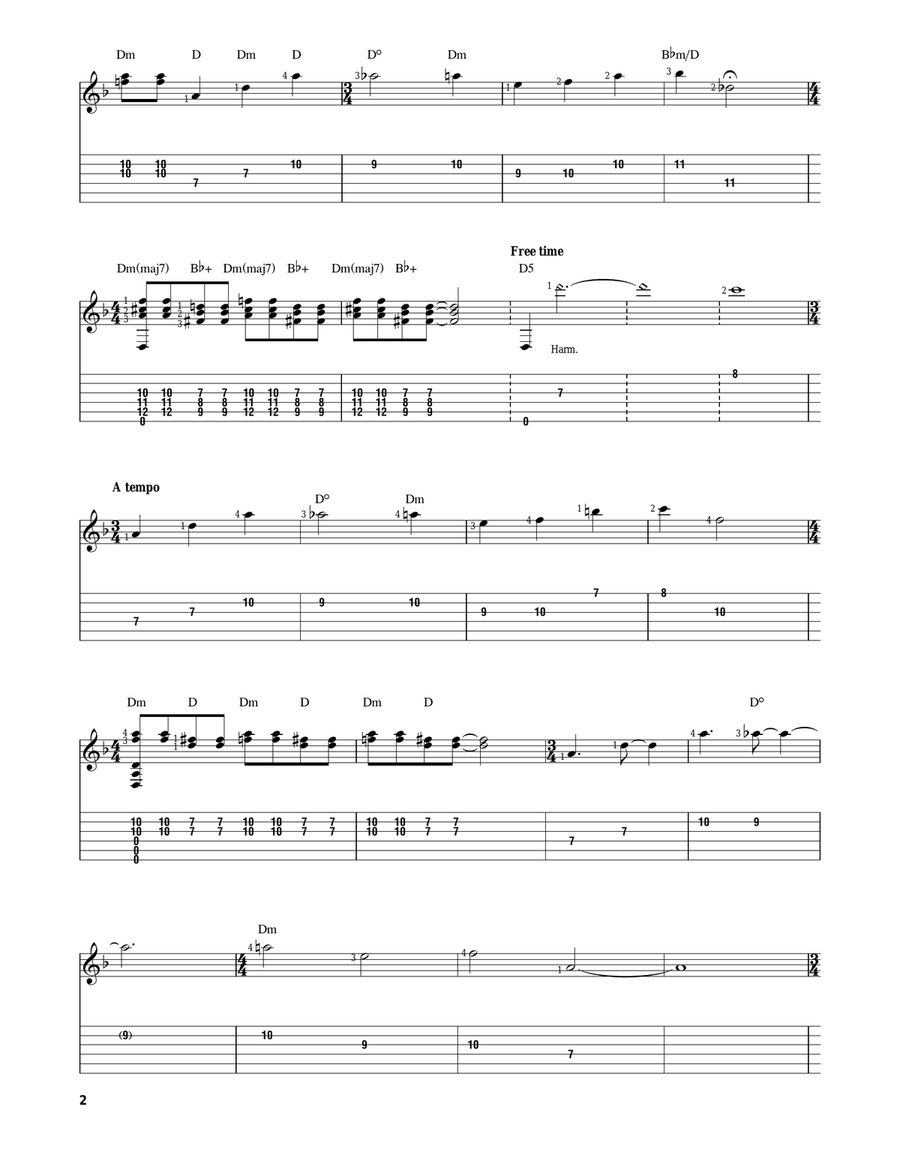 Nightmare On Elm Street Guitar Tablature scores gallery preview page 2