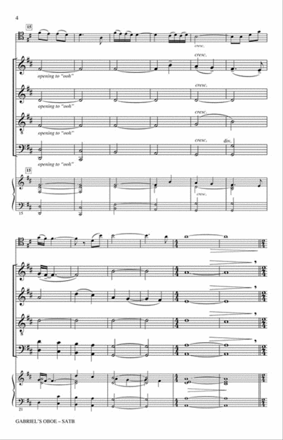 Gabriel's Oboe 4-Part scores gallery preview page 3