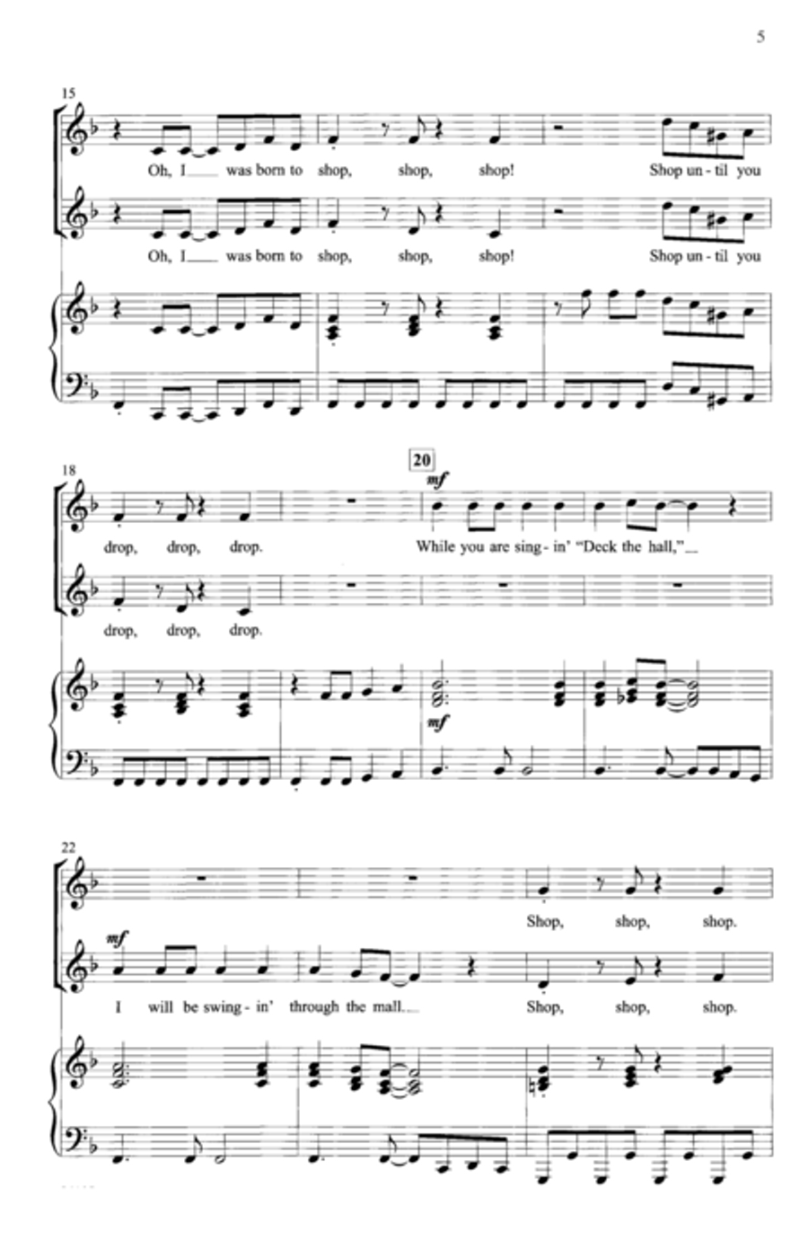 Six Silly Songs for the Season 2-Part scores gallery preview page 2