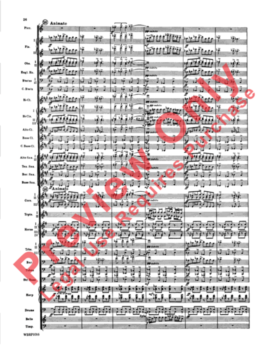 Rhapsody in Blue Concert Band scores gallery preview page 29