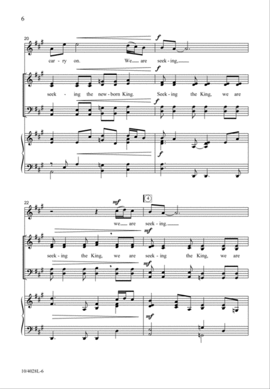 Seeking the King 4-Part scores gallery preview page 7