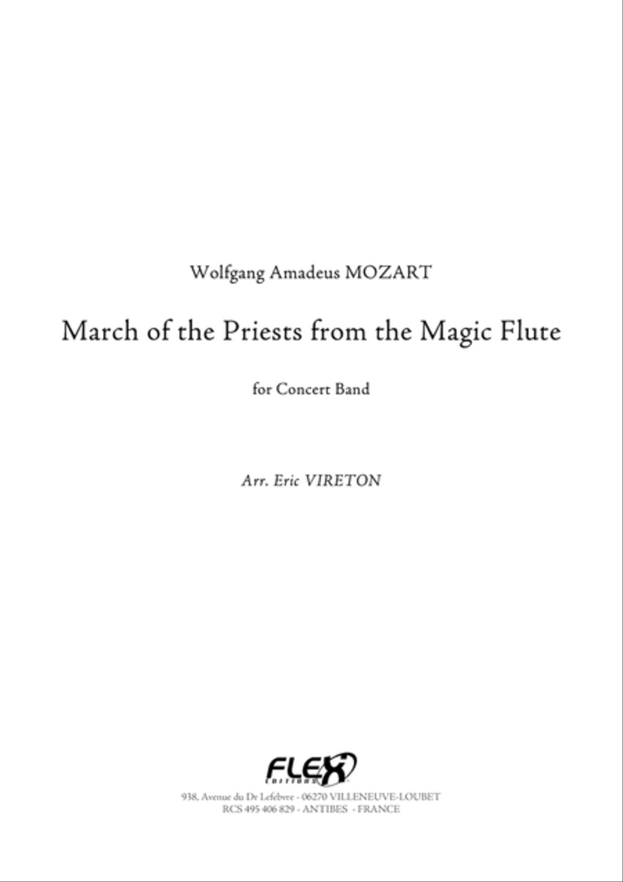 Marche of the Priests from the Magic Flute Concert Band scores gallery preview page 1