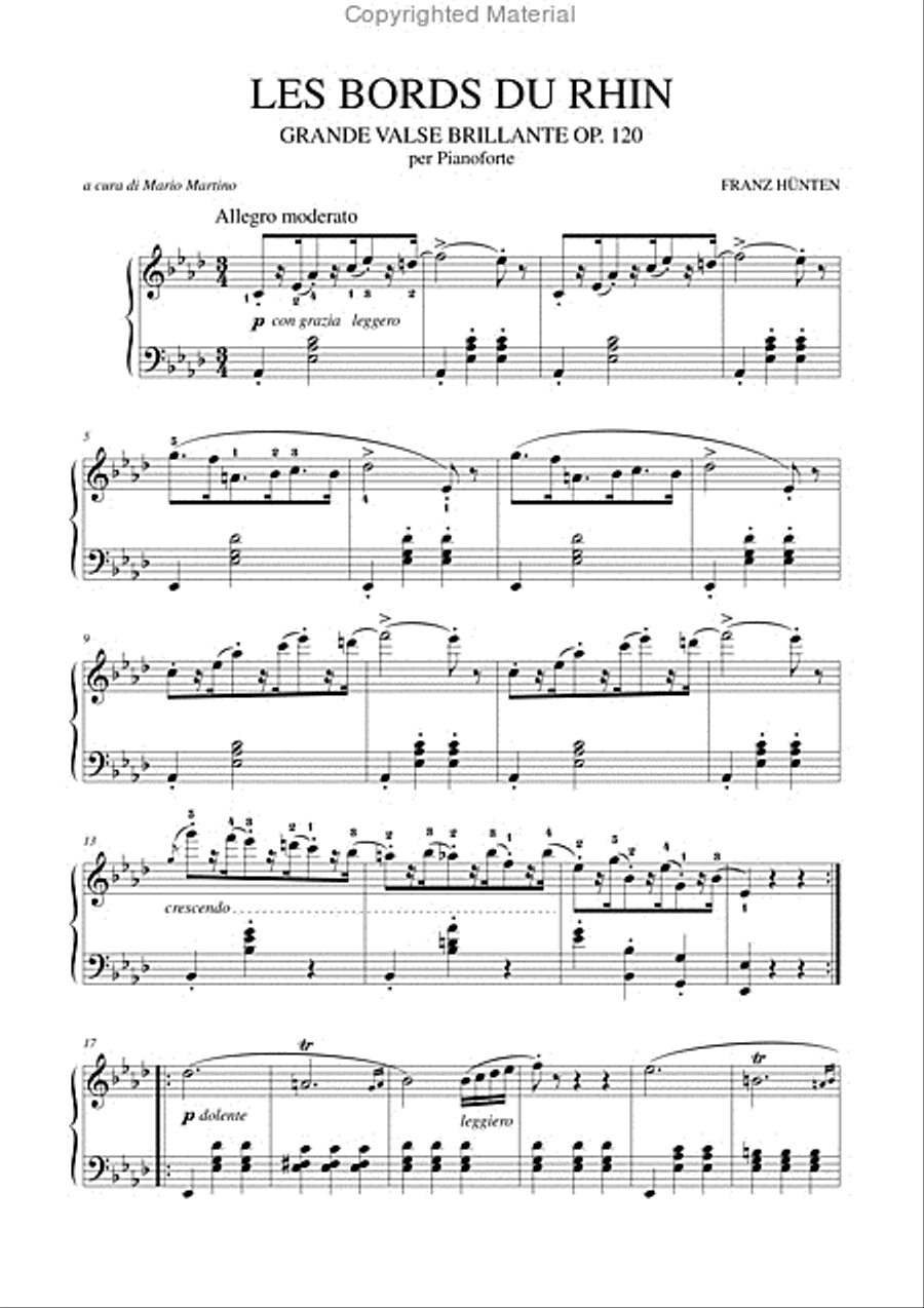 Les Bords du Rhin. Grande Valse Brillante Op. 120 for Piano Piano Solo scores gallery preview page 2