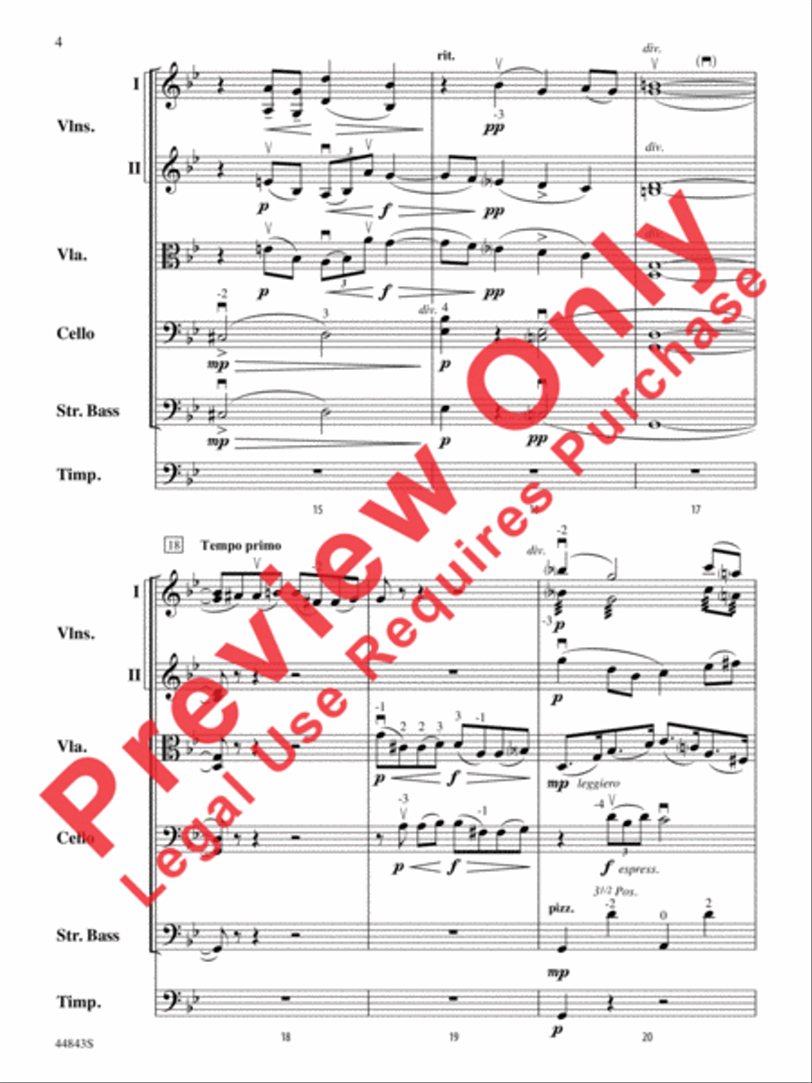 Enigma Variations String Orchestra scores gallery preview page 20