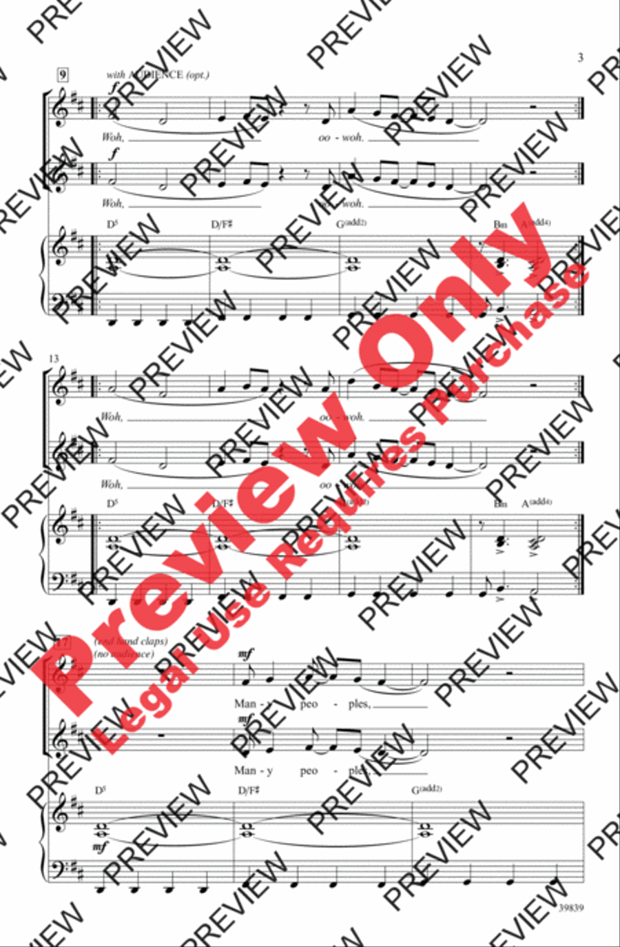 Rhythms of One World 2-Part scores gallery preview page 3
